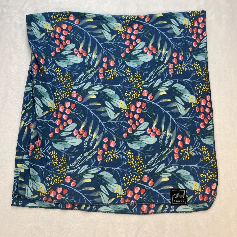 Milkmaid Goods Floral Stretch Receiving Blanket Baby Girl Rayon Soft Cozy